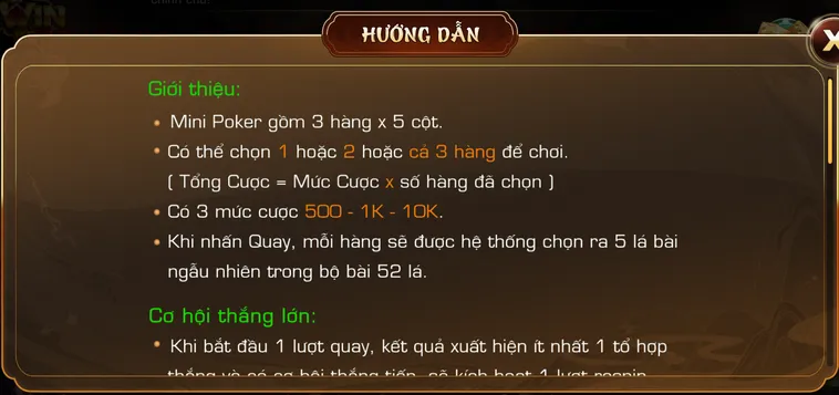 Cách Chơi Mini Poker Tại iWin Club Săn Thùng Phá Sảnh Nhận Quà Khủng