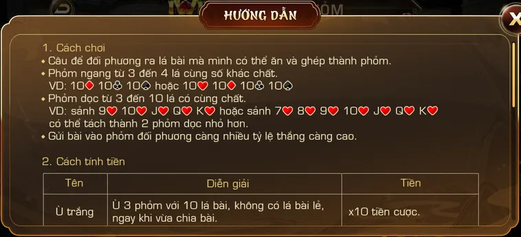 Hướng dẫn cách chơi và cách tính tiền khi đánh Phỏm