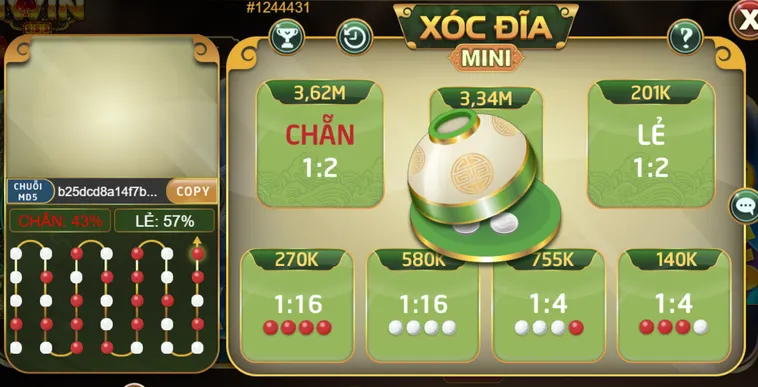 Cách Chơi Xóc Đĩa Mini Tại iWin Club Thắng Nhanh Nhận Thưởng Lớn